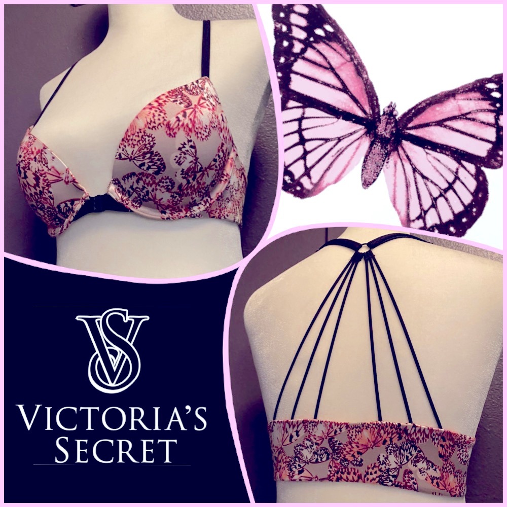 2/$40 Victoria’s Secret Push Up Bra Panty Pink